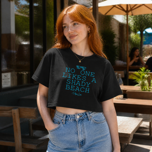 No One Likes A Shady Beach Cropped Boxy Tee — lifestyle hero