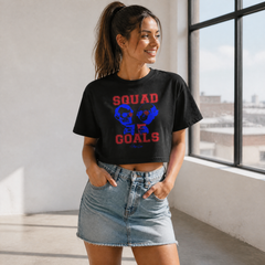 Squad Goals Cropped Boxy Tee — lifestyle hero