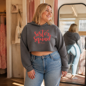Sister Squad Cropped Hoodie — lifestyle hero