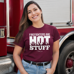 Firefighter Are Hot Stuff Classic Tee — lifestyle hero