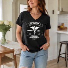Operation Enduring Clusterfuck Nursing Women's Graphic V-Neck — lifestyle hero