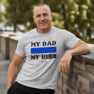 My Dad My Hero Police Classic Tee — lifestyle hero