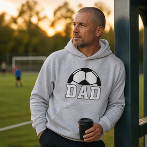 Soccer Dad Graphic Hoodie — lifestyle hero