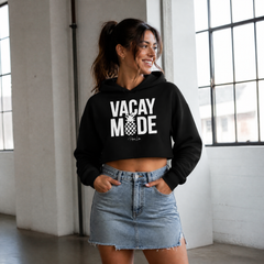 Vacay Mode Cropped Hoodie — lifestyle hero