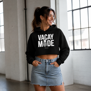 Vacay Mode Cropped Hoodie — lifestyle hero
