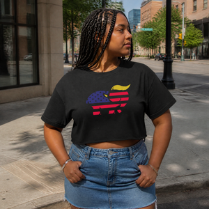Trumplican Cropped Boxy Tee — lifestyle hero