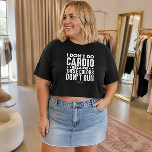 These Colors Don't Run Cropped Boxy Tee — lifestyle hero