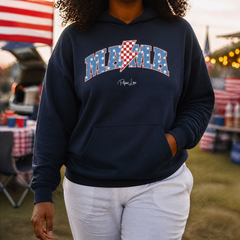 Mama (Red White And Blue) Graphic Hoodie — lifestyle hero
