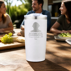 Bitches Love Independence (George Washington) 20oz Engraved Adventure Tumbler — lifestyle