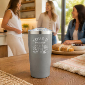 Love Is Patient Love Is Kind 20oz Engraved Adventure Tumbler — lifestyle