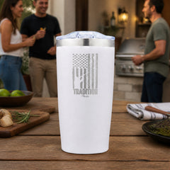 If You Ain't First You're Last 20oz Engraved Adventure Tumbler — lifestyle