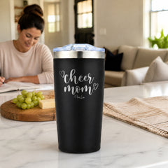 Cheer Mom 20oz Engraved Adventure Tumbler — lifestyle