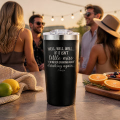 Little Miss Never Drinking Again 20oz Engraved Adventure Tumbler — lifestyle