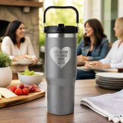 You Inspire My Inner Serial Killer 30oz Engraved Saratoga Tumbler — lifestyle