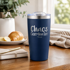Chaos Coordinator 20oz Engraved Adventure Tumbler — lifestyle