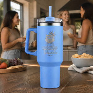 The Notorious Pig 40oz Engraved Travel Tumbler — lifestyle