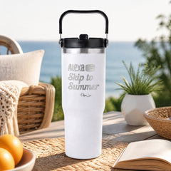 Alexa Skip To Summer 30oz Engraved Saratoga Tumbler — lifestyle