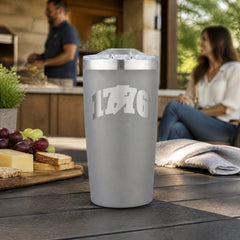 1776 (Red White And Blue) 20oz Engraved Adventure Tumbler — lifestyle