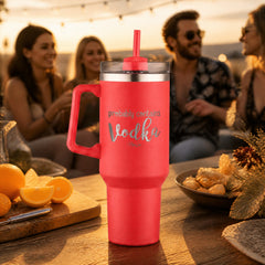 This is Probably Vodka Coated 40oz Engraved Travel Tumbler — lifestyle