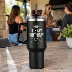 The Muggle Struggle Is Real 40oz Engraved Travel Tumbler — lifestyle
