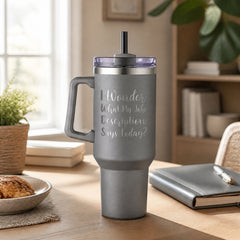My Job Description 40oz Engraved Travel Tumbler — lifestyle