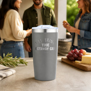 I'll Bring The Getaway Car 20oz Engraved Adventure Tumbler — lifestyle