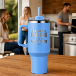 It's Not A Dad Bod 40oz Engraved Travel Tumbler — lifestyle