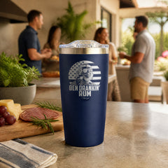 Ben Drankin Rum 20oz Engraved Adventure Tumbler — lifestyle