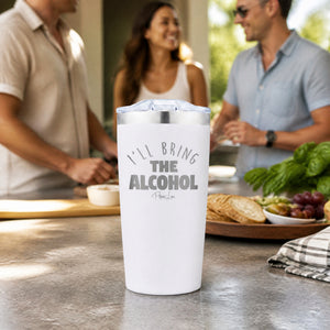 I'll bring the Alcohol 20oz Engraved Adventure Tumbler — lifestyle