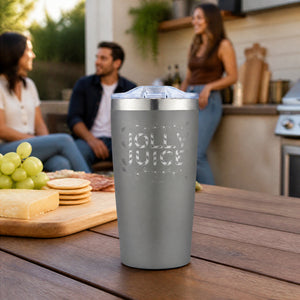 Jolly Juice 20oz Engraved Adventure Tumbler — lifestyle