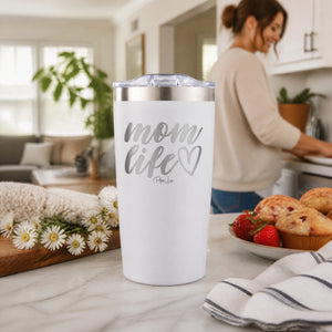 Mom Life 20oz Engraved Adventure Tumbler — lifestyle