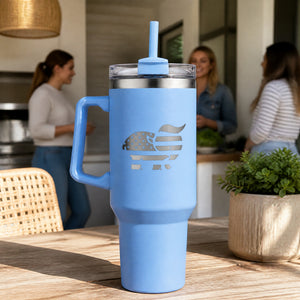 Cute Trumplican 40oz Engraved Travel Tumbler — lifestyle