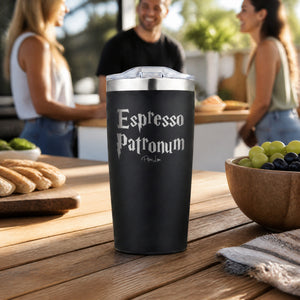 Espresso Patronum 20oz Engraved Adventure Tumbler — lifestyle