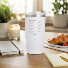 Nurse Life 20oz Engraved Adventure Tumbler — lifestyle