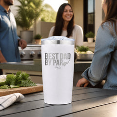 Best Dad By Par 20oz Engraved Adventure Tumbler — lifestyle