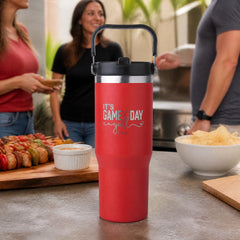 It's Gameday Y'all Baseball 30oz Engraved Saratoga Tumbler — lifestyle
