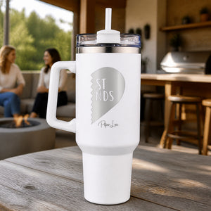Best Friends Right 40oz Engraved Travel Tumbler — lifestyle