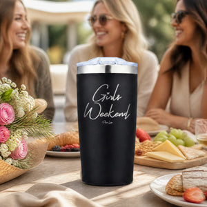 Girls Weekend 20oz Engraved Adventure Tumbler — lifestyle