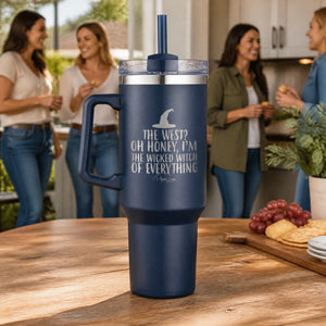 Wicked Witch of Everything 40oz Engraved Travel Tumbler — lifestyle