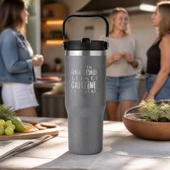 This Hair Stylist Runs On Caffeine 30oz Engraved Saratoga Tumbler — lifestyle