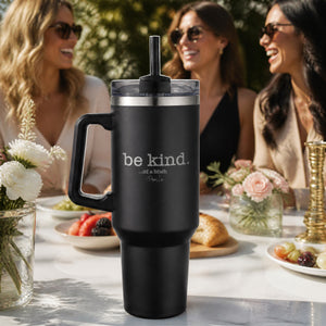 Be Kind Of A Bitch 40oz Engraved Travel Tumbler — lifestyle