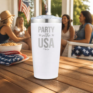 Party In The USA 20oz Engraved Adventure Tumbler — lifestyle