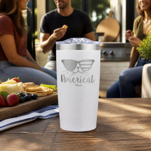 Americat 20oz Engraved Adventure Tumbler — lifestyle