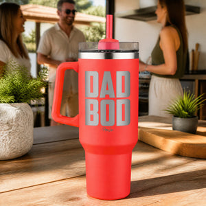 Dad Bod 40oz Engraved Travel Tumbler — lifestyle