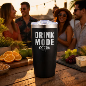 Drink Mode On 20oz Engraved Adventure Tumbler — lifestyle