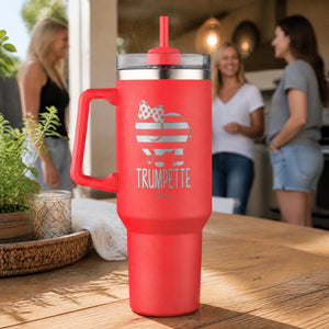 Trumpette Elephant 40oz Engraved Travel Tumbler — lifestyle