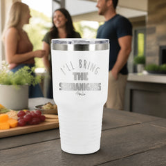 I'll Bring The Shenanigans 30oz Engraved Tundra Tumbler — lifestyle