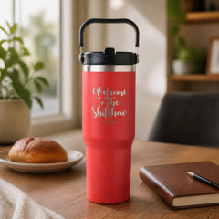 Welcome To The Shit Show 30oz Engraved Saratoga Tumbler — lifestyle