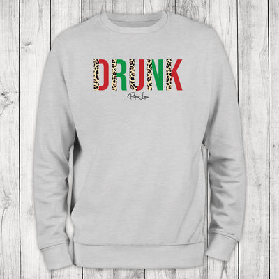 Drunk Leopard Graphic Crewneck Sweatshirt