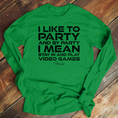 I Like To Party Video Games Men's Apparel